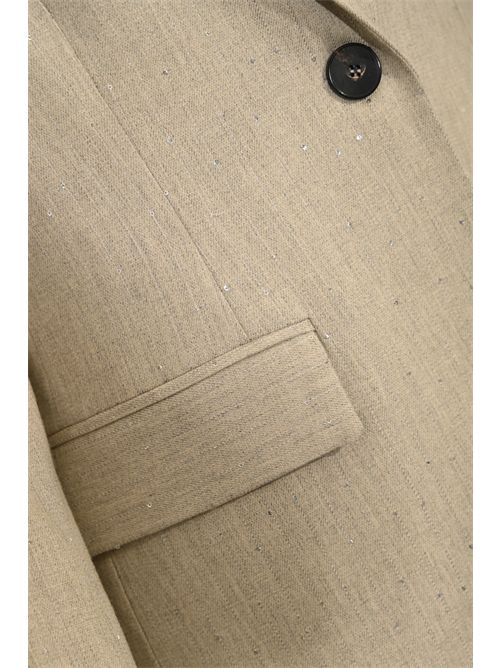 Giacca monopetto in flanella con paillettes D. Exterior | 619038MAST